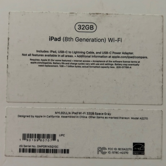 NIB Ipad 8th Generation